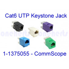康普 COMMSCOPE 1375055-6 CAT6 千兆模塊非遮罩網絡信息模塊打線式RJ45網絡插座 keystone jack資訊插座